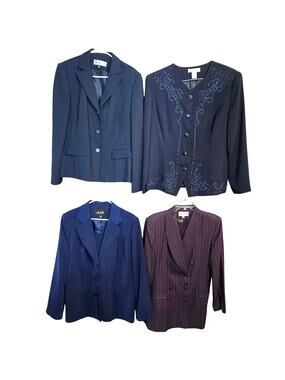 Women's 16 Extra Large Blazer Suit Separate Jacket Top Wholesale Bulk Lot 4 XL